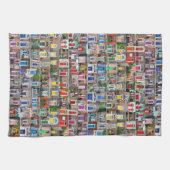 100 Regenbogentüren von Dublin Küchentuch (Horizontal)