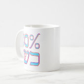 100% rein kaffeetasse (Vorderseite Links)