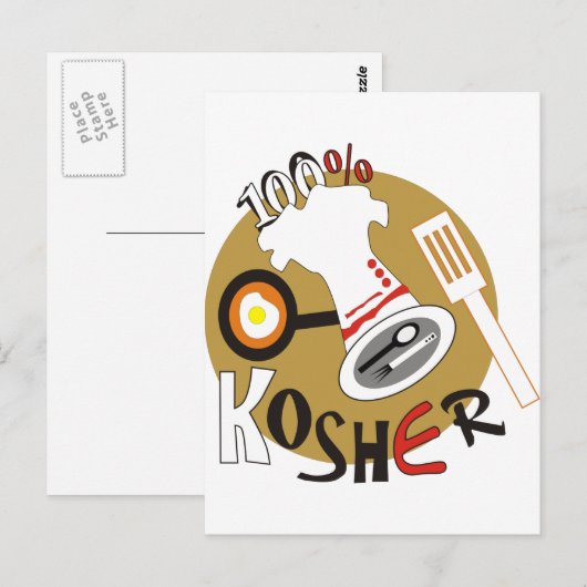 100% rein postkarte (Vorne/Hinten)