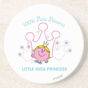 100% Reine Prinzessin - Little Miss Princess Sandstein Untersetzer