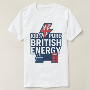 100% reiner britischer Energiemarkt Witziger UK-Pr T-Shirt