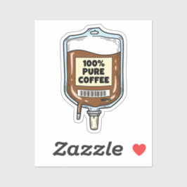 100% reiner Kaffee Aufkleber