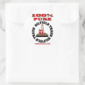 100 % reiner Ölfeldabfall, Ölkleber, Öl Runder Aufkleber (Tasche)