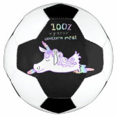 100 % Reines Einhorn Fleisch Fußball Ball (Vorderseite)