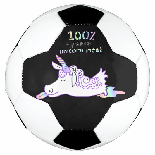 100 % Reines Einhorn Fleisch Fußball Ball (Vorderseite)