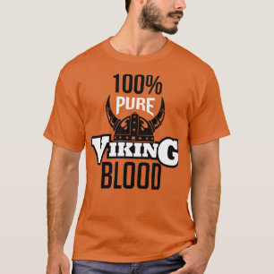 100 reines Viking blweiß T-Shirt