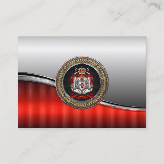 [100] Ritter Templar Wappen Visitenkarte (Vorderseite)