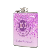 100. & rosa Glitzer & Trinkangebot Flachmann (Links)