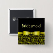 100 Rosetten, die Brautjungfern-Knöpfe - Gold Button (Vorne & Hinten)