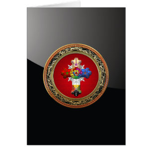 [100] Rosy Cross (Rose Croix) auf Red & Gold