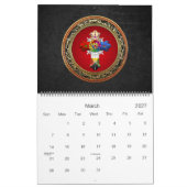 [100] Rosy Cross (Rose Croix) auf Red & Gold Kalender (Mär 2027)