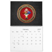 [100] Rosy Cross (Rose Croix) auf Red & Gold Kalender (Feb 2027)