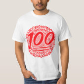 100 rund T-Shirt (Vorderseite)