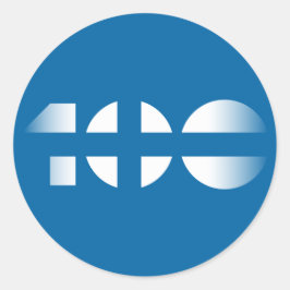 100 RUNDER AUFKLEBER