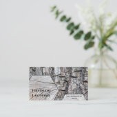 100% rustikale natürliche Bio Holz hexagonal Visitenkarte (Stehend Vorderseite)