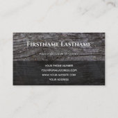 100% rustikale natürliche Bio Holz hexagonal Visitenkarte (Rückseite)