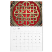 [100] Sacred Celtic Gold Knot Cross Kalender (Mär 2027)