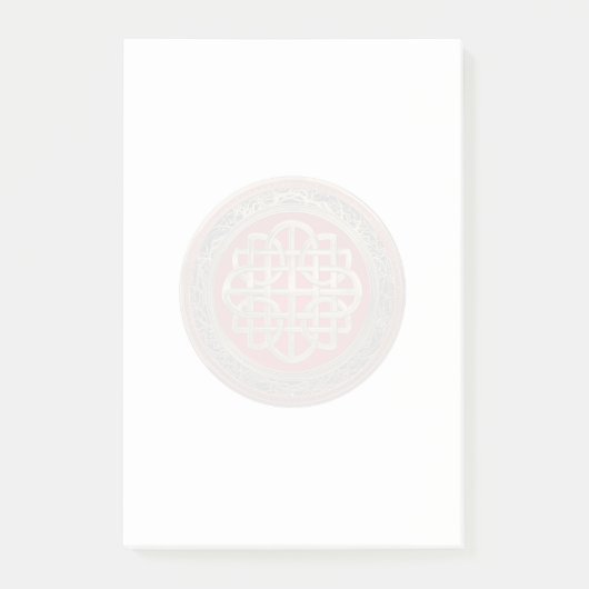 [100] Sacred Celtic Gold Knot Cross Post-it Klebezettel (Vorderseite)