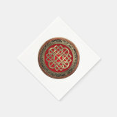 [100] Sacred Celtic Gold Knot Cross Serviette (Ecke)