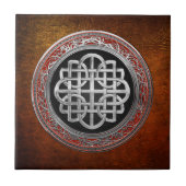 [100] Sacred Celtic Silver Knot Cross Fliese (Vorderseite)