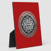 [100] Sacred Celtic Silver Knot Cross Fotoplatte (Seite)