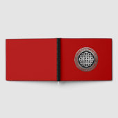 [100] Sacred Celtic Silver Knot Cross Gästebuch (Voll)