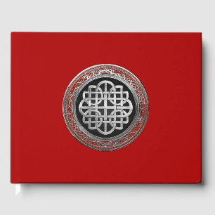 [100] Sacred Celtic Silver Knot Cross Gästebuch