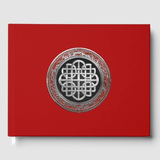 [100] Sacred Celtic Silver Knot Cross Gästebuch (Vorderseite)
