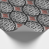 [100] Sacred Celtic Silver Knot Cross Geschenkpapier (Ecke)