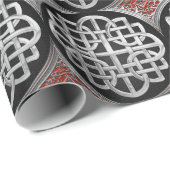 [100] Sacred Celtic Silver Knot Cross Geschenkpapier (Rolleneckpunkt)