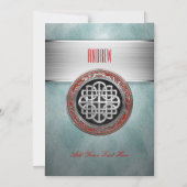 [100] Sacred Celtic Silver Knot Cross Magneteinladung (Vorderseite)