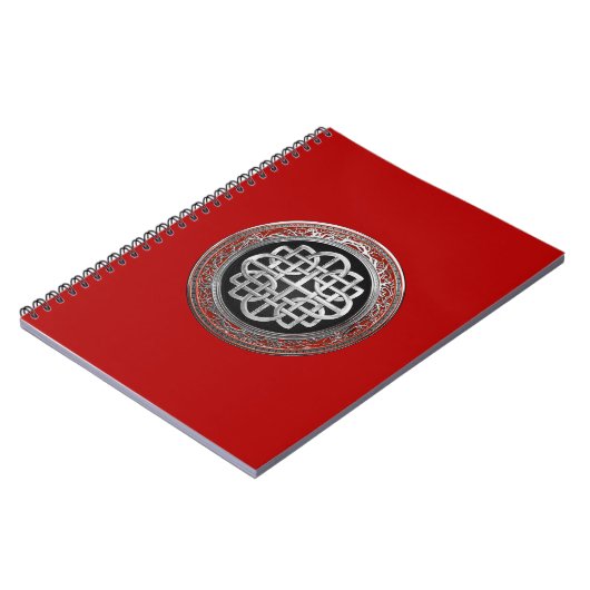 [100] Sacred Celtic Silver Knot Cross Notizblock (Linke Seite)