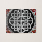 [100] Sacred Celtic Silver Knot Cross Puzzle (Horizontal)