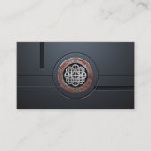 [100] Sacred Celtic Silver Knot Cross Visitenkarte (Vorderseite)