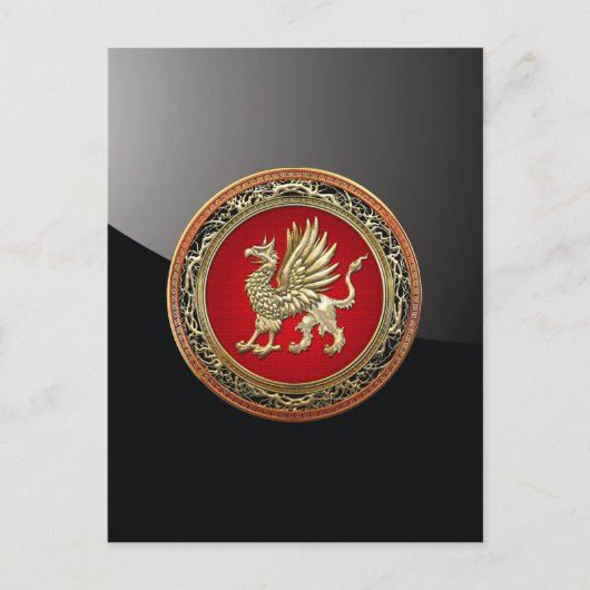 [100] Sacred Gold Griffin Postkarte (Vorderseite)