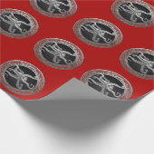 [100] Sacred Silver Octopus in Defensive Posture Geschenkpapier (Ecke)