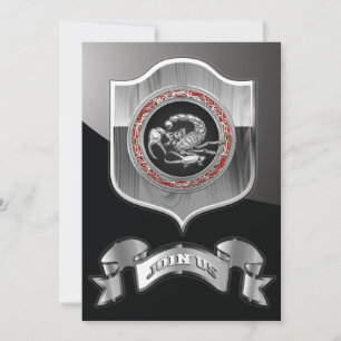 [100] Sacred Silver Scorpion on Black