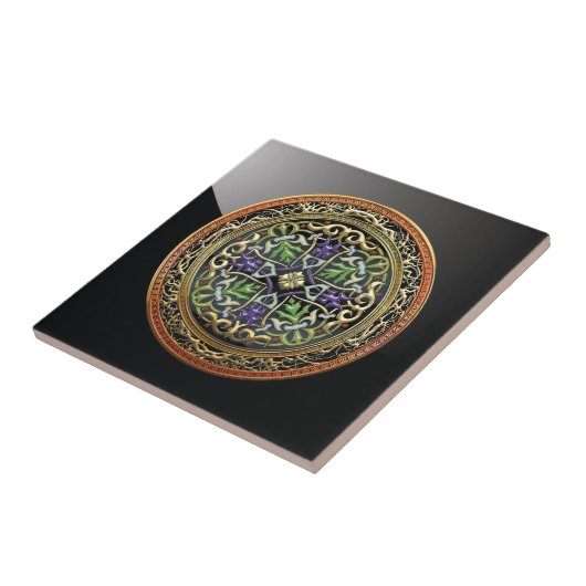 [100] Schatzkammer: Keltisches Kreuz Fliese (Seite)