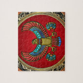 [100] Schatztruve: Ägyptischer Falken Puzzle (Vertikal)