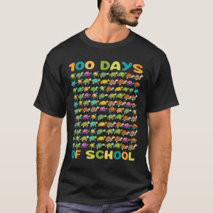 100 Schildkröten 100 Tage Schulleidenschaft T-Shirt