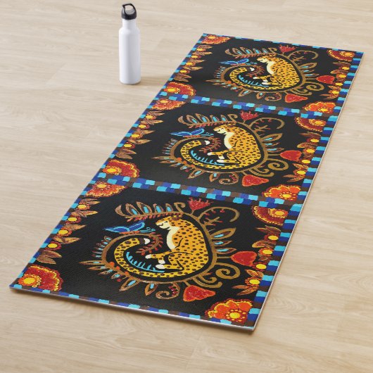 100 - Schlafende Jaguar Yoga Mat Yogamatte (Beispiel)