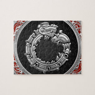 [100] Schlangengott Quetzalcoatl [Silber] Puzzle