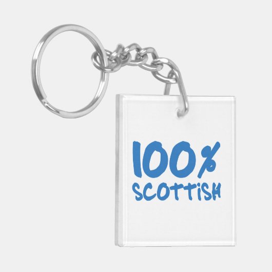 100 % Schottisch Schlüsselanhänger (Vorderseite links)