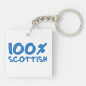 100 % Schottisch Schlüsselanhänger (Rückseite)