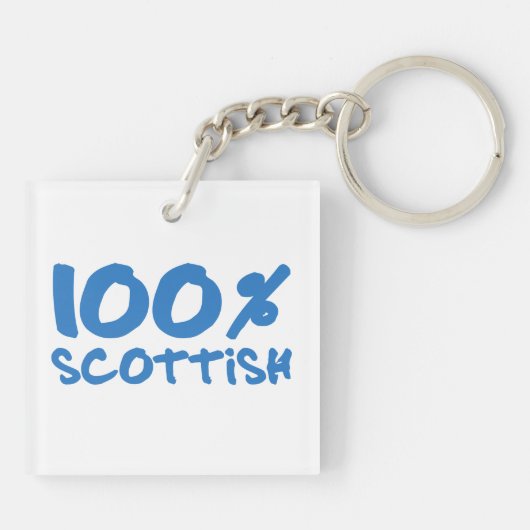 100 % Schottisch Schlüsselanhänger (Rückseite)