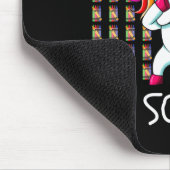 100. Schulabbruch Einhornlehrer Kinder Mousepad (Ecke)