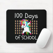 100. Schulabbruch Einhornlehrer Kinder Mousepad (Mit Mouse)