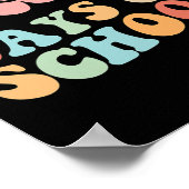 100. Schulbautag Vintages Gestaltungskonzept für G Poster (Ecke)