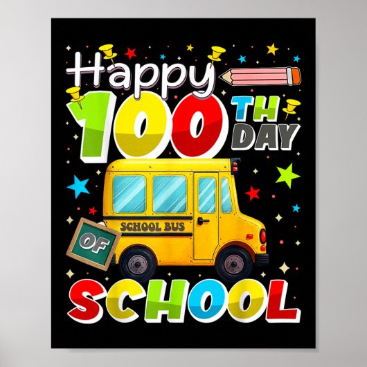 100. Schulbusfahrer 100 Tage in S Poster (Vorne)
