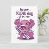 100. Schuleinladung Feiertagskarte (Stehend Vorderseite)